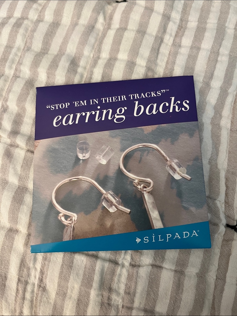 Silpada clear rubber earring backs. NWOT.